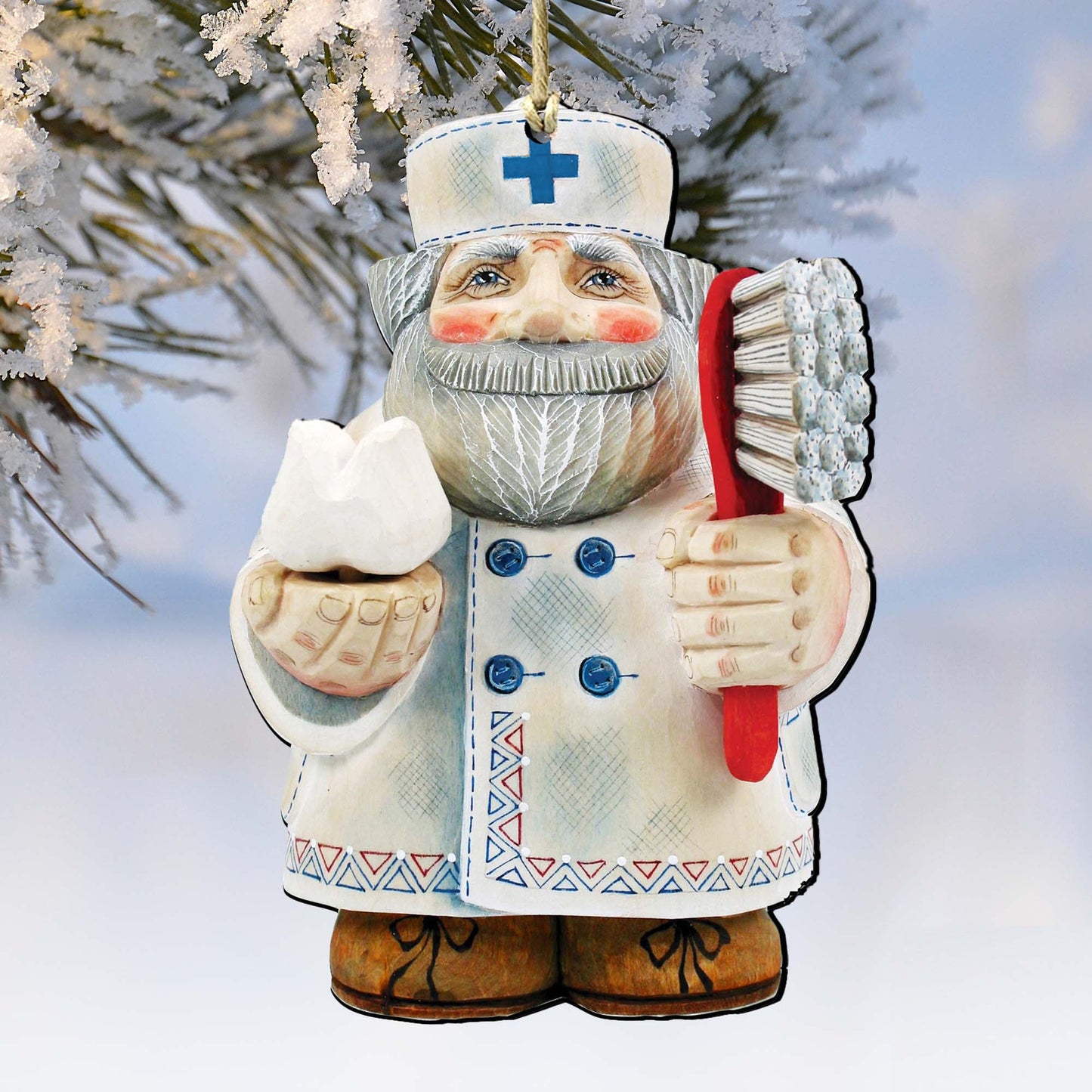 Dentist Christmas Wooden Ornaments by G. DeBrekht - Christmas Santa Snowman Decor - 8151922