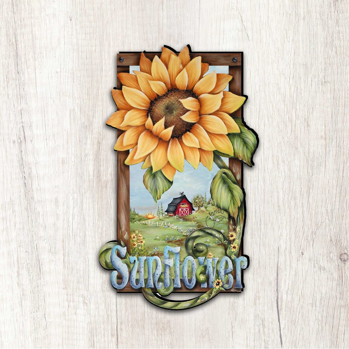 Sunflower Farms Halloween Door Decor by Jamie Mills-Price - Thanksgiving Halloween Decor - 8457701H