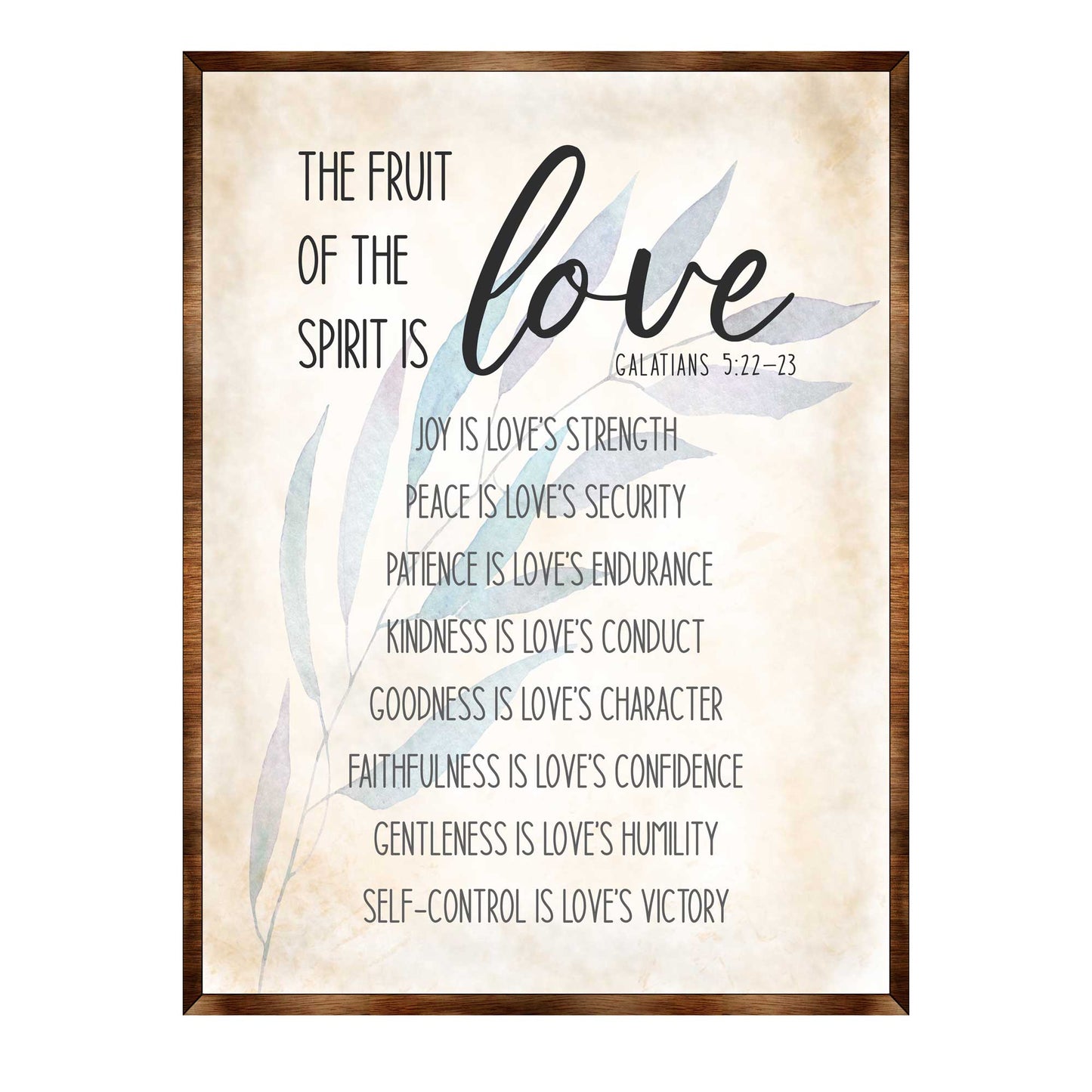 Fruit of the Spirit Sign - Wooden Christian sign - Verse sign - Galatians 5 22 - House warming gift - Bible sign - Scripture sign - 310347