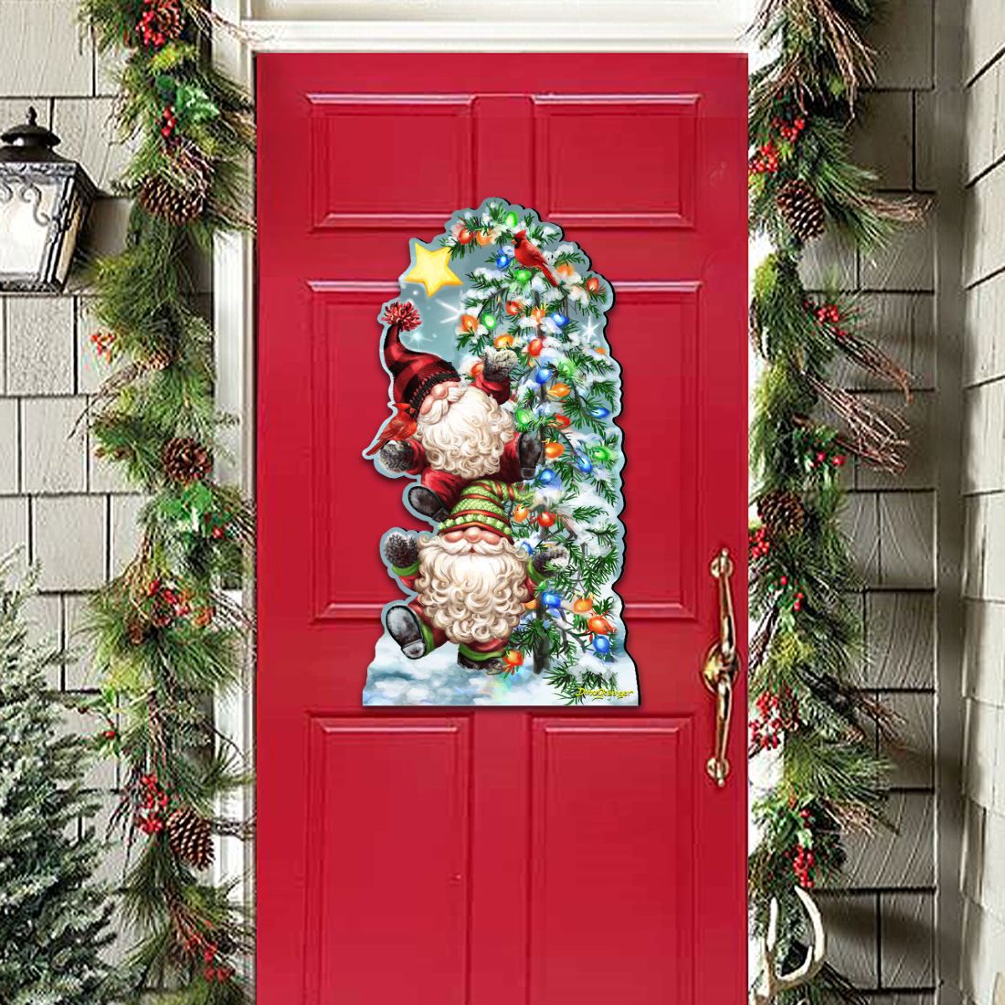 Trimming the Tree Holiday Door Decor by D. Gelsinger - Christmas Decor - 8461064H-DG