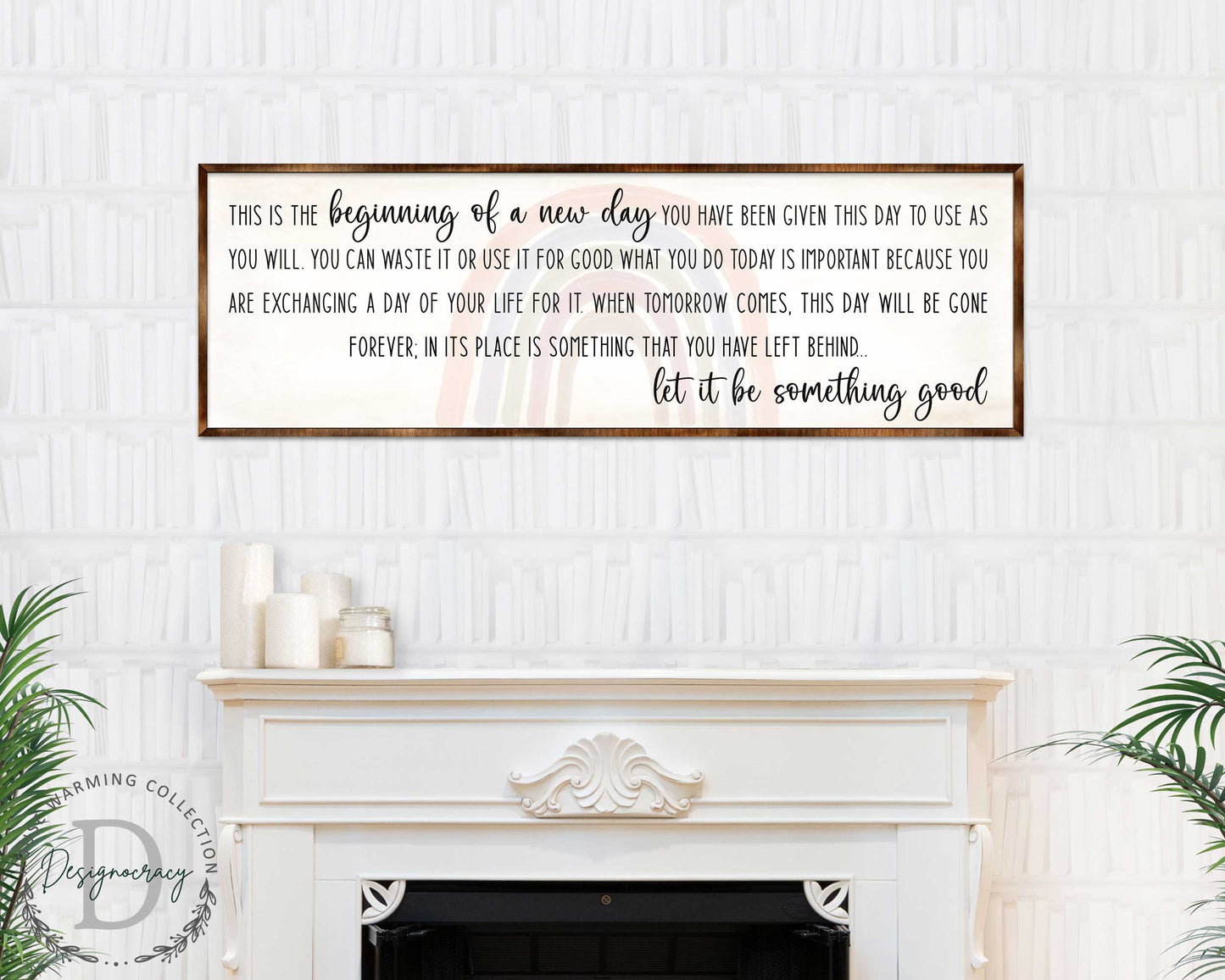 The Beginning of a New Day - Wooden Inspirational décor - Wooden Motivational home décor - Farmhouse Wall Art - 310312