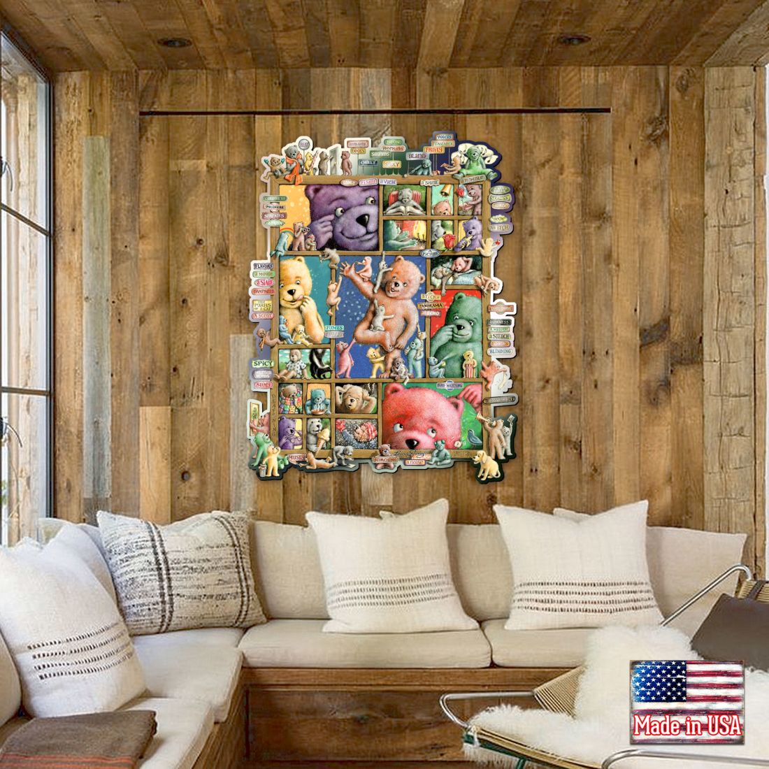 Your Five Senses Whimsical Wall Art by Laura Seeley - Love Family Kids Decor - 8513012-LS