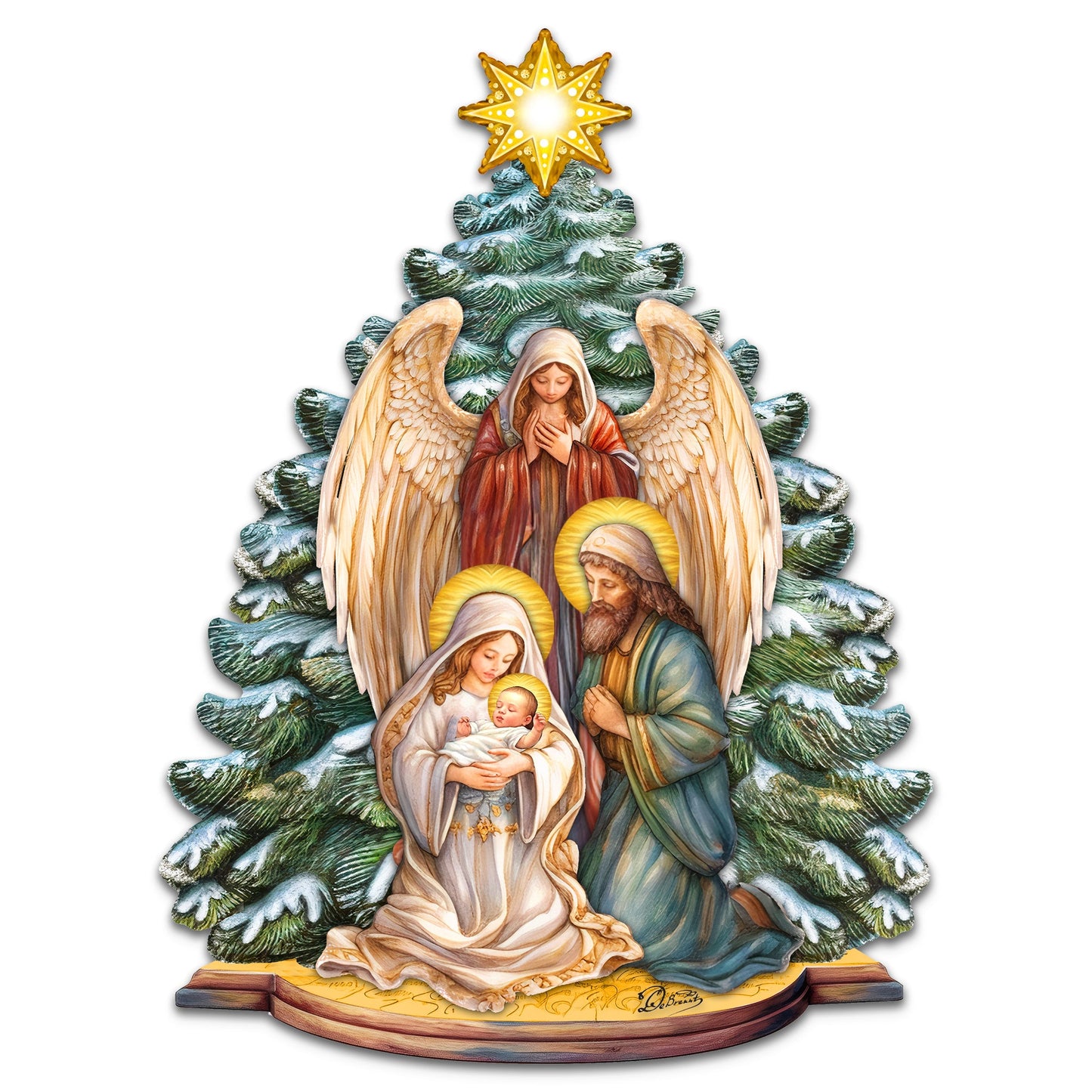 Holy Family Nativity Holiday Door Decor  by G. Debrekht - Christmas Decor - 8611042H