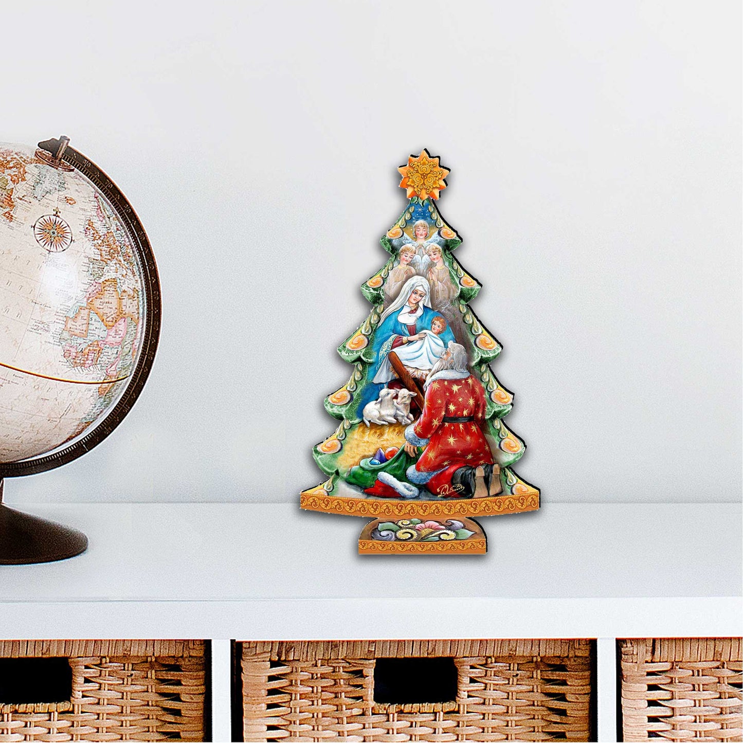 Adoration Nativity Tree Nativity Door Decor by G. Debrekht - Nativity Holiday Decor - 8128833H