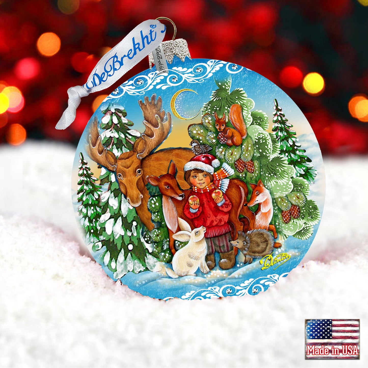Winter Wonderland Glass Ornament by G. DeBrekht - Christmas Décor - 73372