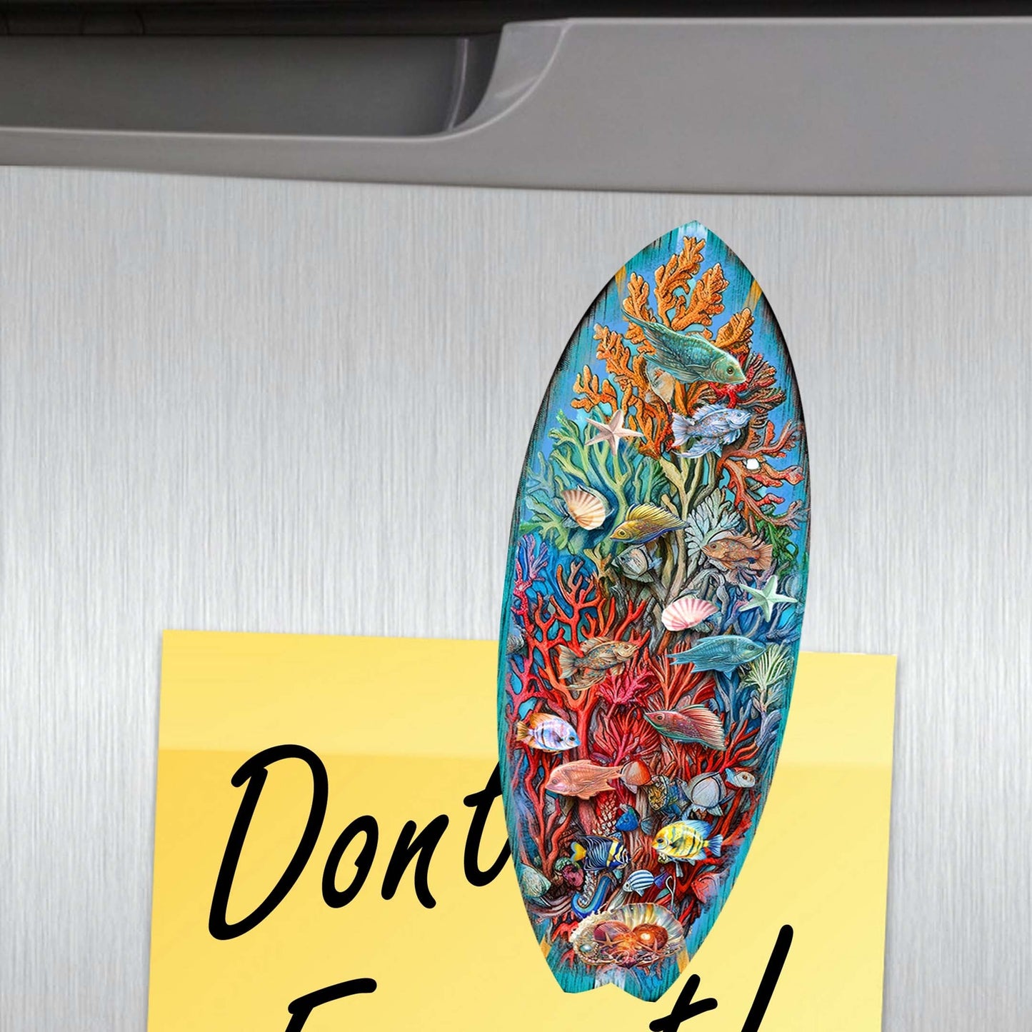 Surfboards Decorative Wooden Magnets Set of 6 by G. Debrekht - Coastal Decor - 8090066G-S6