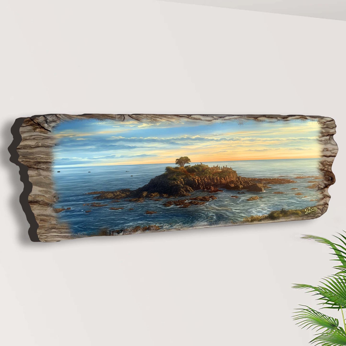 Ocean View Wooden Wall Art by G. DeBrekht Coastal Decor - 8491104W