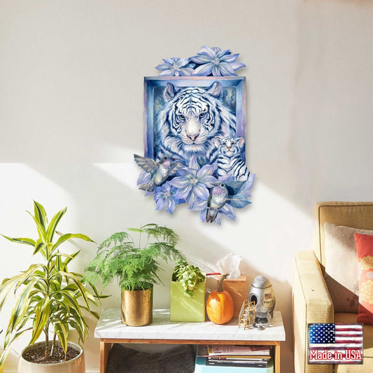Tiger in the Garden Wildlife Door Decor by J. Bergsma - Nature Wildlife Decor - 8591580W-JB