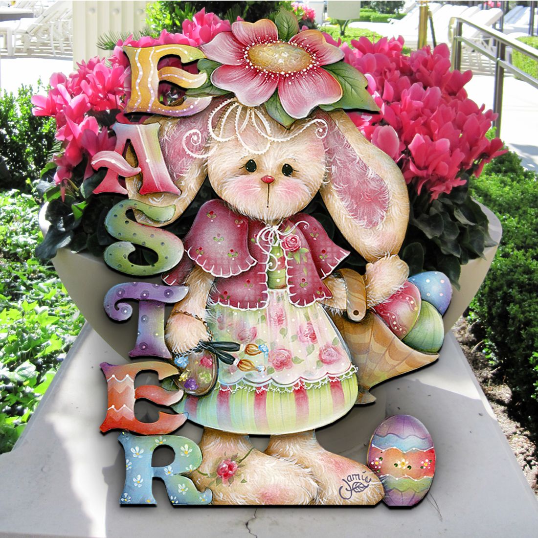The Easter Bunny Easter Door Decor by Jamie Mills-Price - Easter Spring Decor - 8457605H
