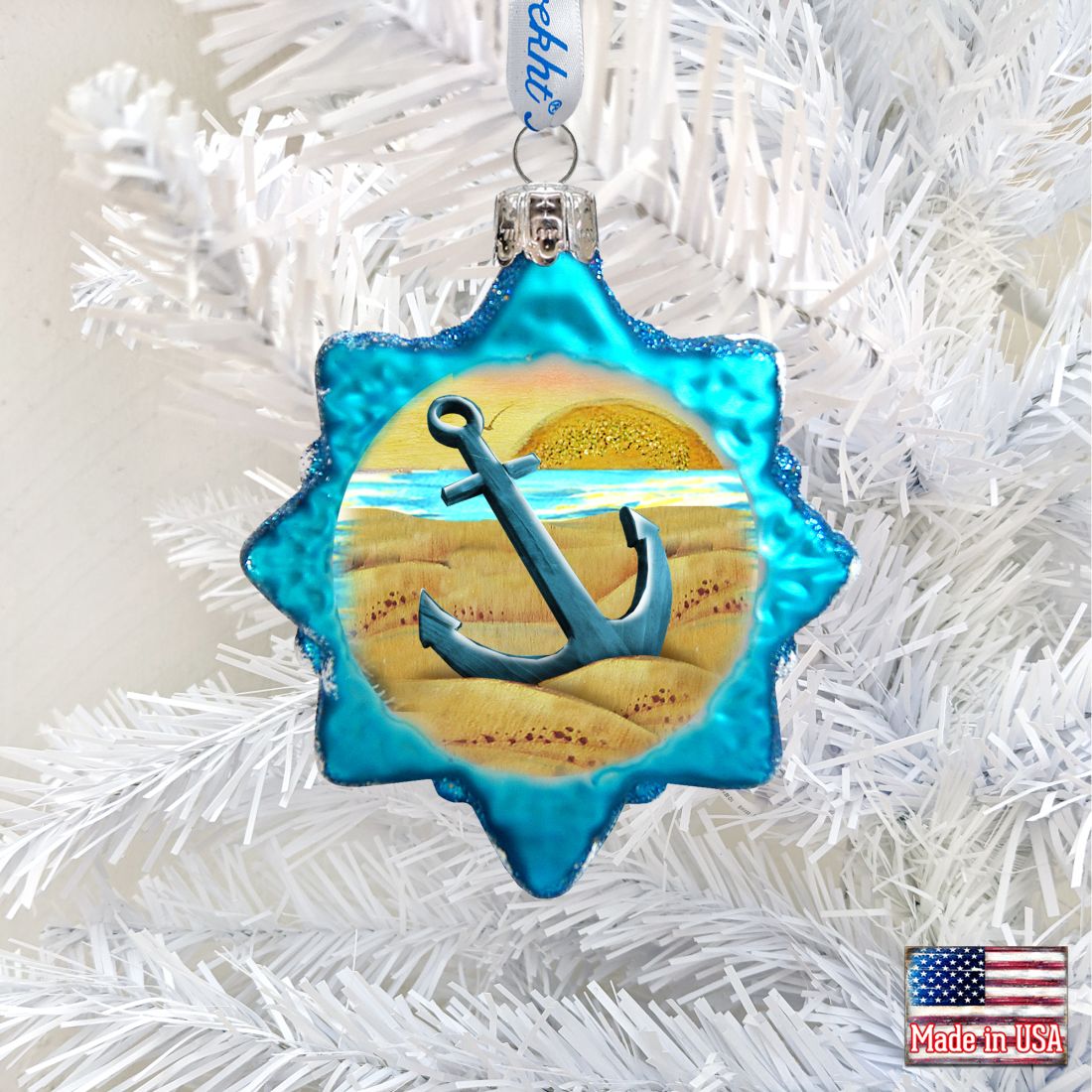 Coastal Mercury Glass Ornament by G. DeBrekht - Coastal Holiday Decor - 775484