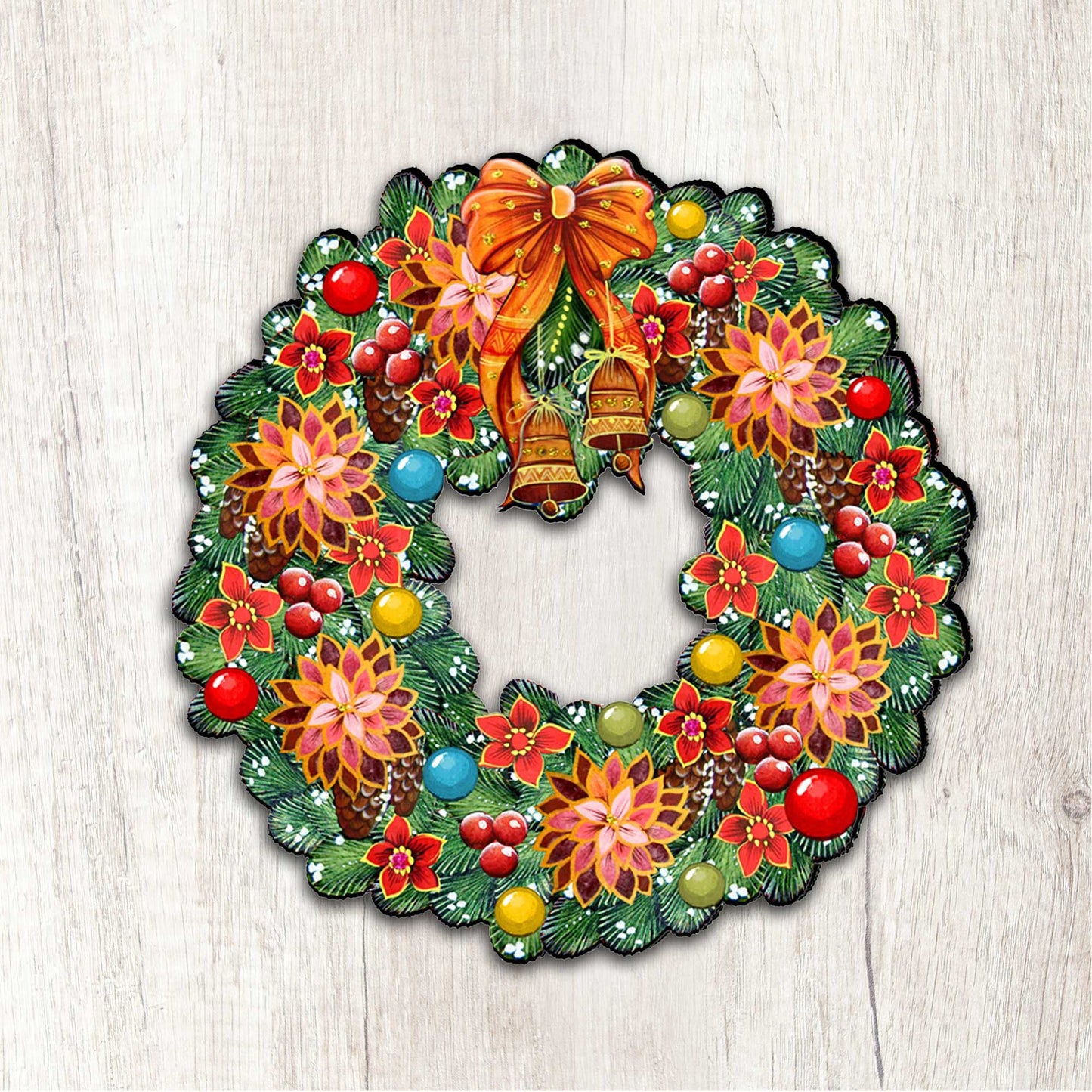 Christmas Holiday Door Wreath by G. DeBrekht - Christmas Decor - 8185307H
