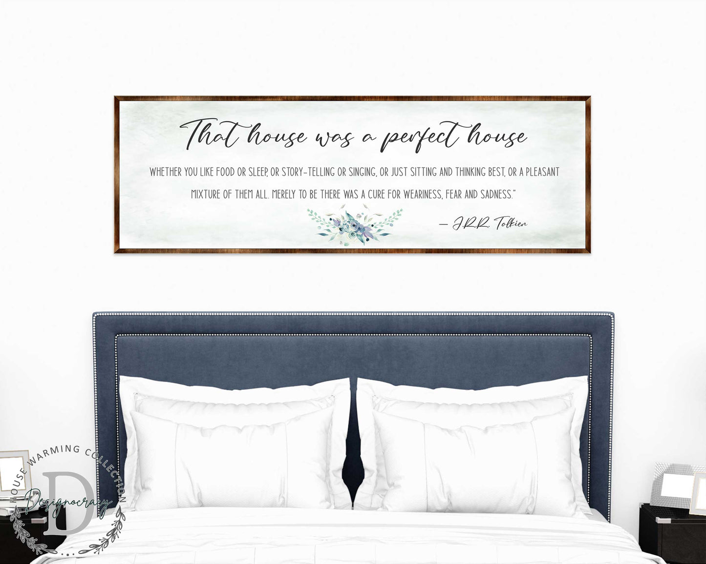 Perfect House - Wooden Inspirational Decor - JRR Tolkien - Book Quotes - Housewarming Gift - Lord of the Rings - Living Room - 310322