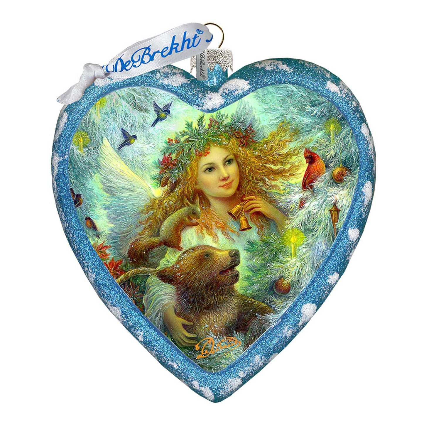 Christmas Bells Glass Ornament Limited Edition by Strelkina at G. DeBrekht - Christmas Decor - 738-082-ST