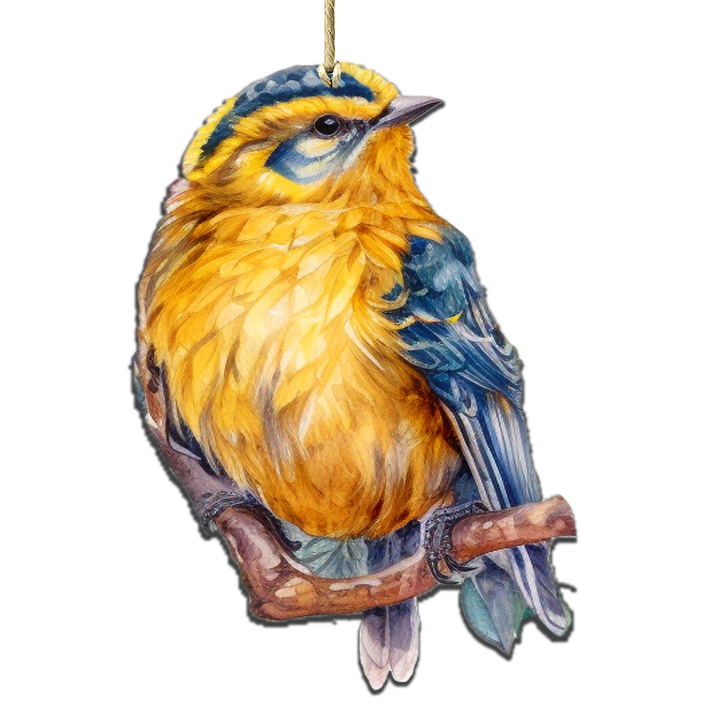Alaskan Forest Bird Wooden Ornaments by G.Debrekht - Wildlife Holiday Decor - 8710005-4