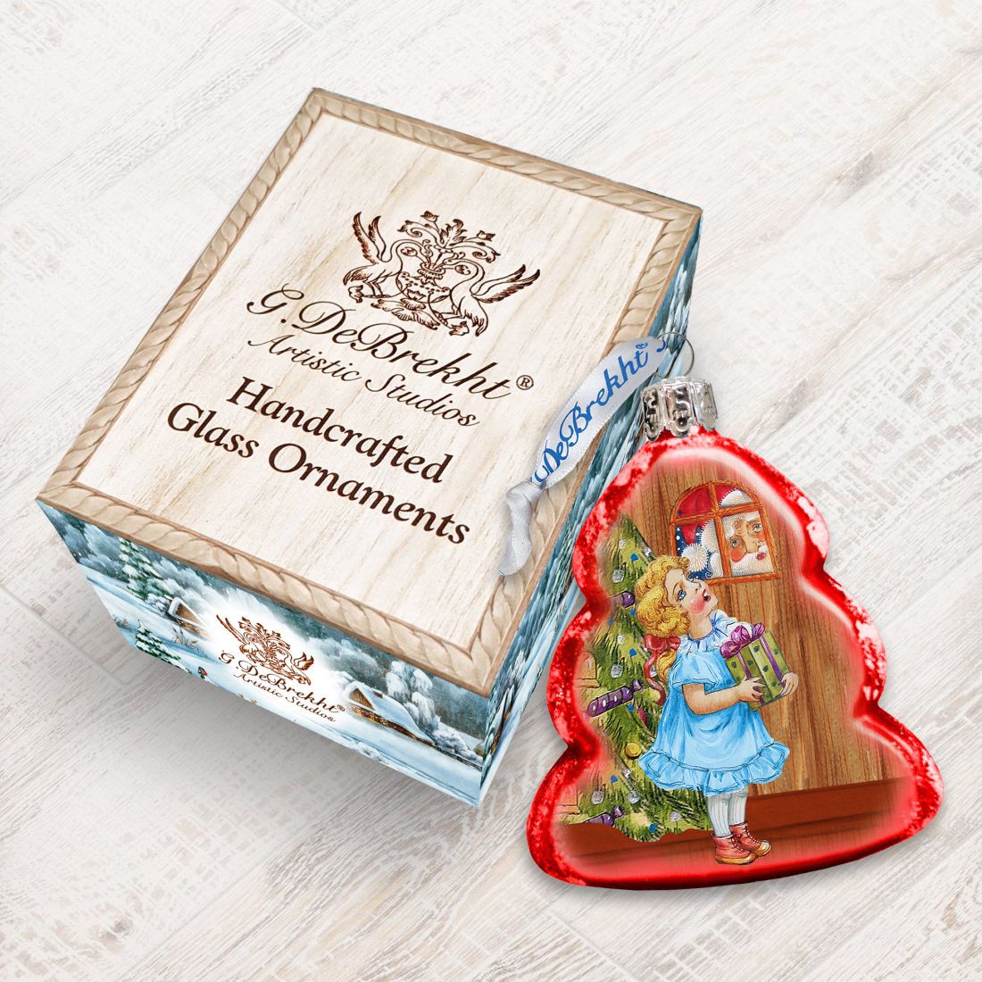 Thank You Santa Mercury Glass Ornament by G. DeBrekht - Christmas Decor - 773014