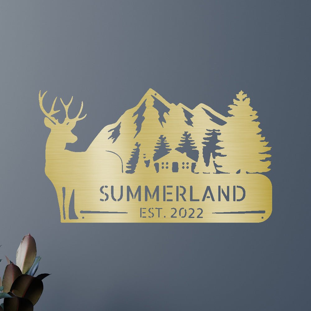 Country Cottage Personalized Gifts - Custom Metal Sign