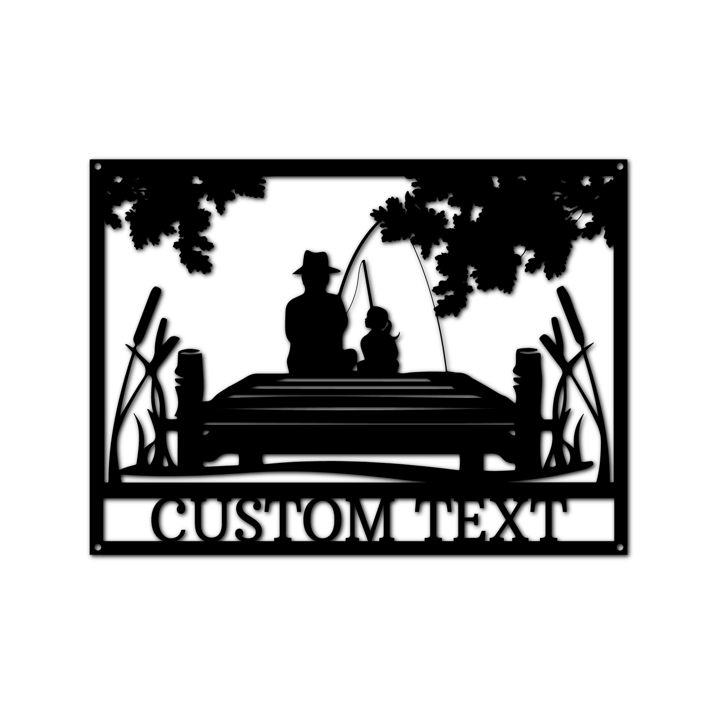 Daddy Daughter Memorial Personalized Gifts - Custom Metal Sign