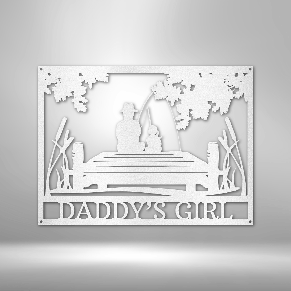 Daddy Daughter Memorial Personalized Gifts - Custom Metal Sign
