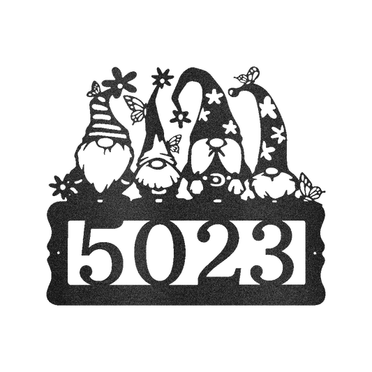 Gnome Address Personalized Gifts - Custom Metal Sign