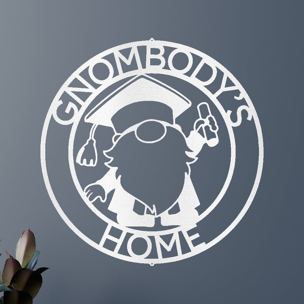 Gnome Graduation Gift Personalized Gifts - Custom Metal Sign
