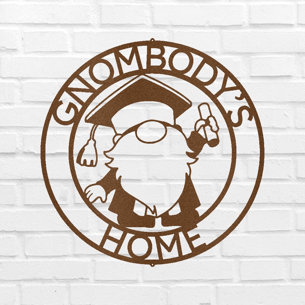 Gnome Graduation Gift Personalized Gifts - Custom Metal Sign