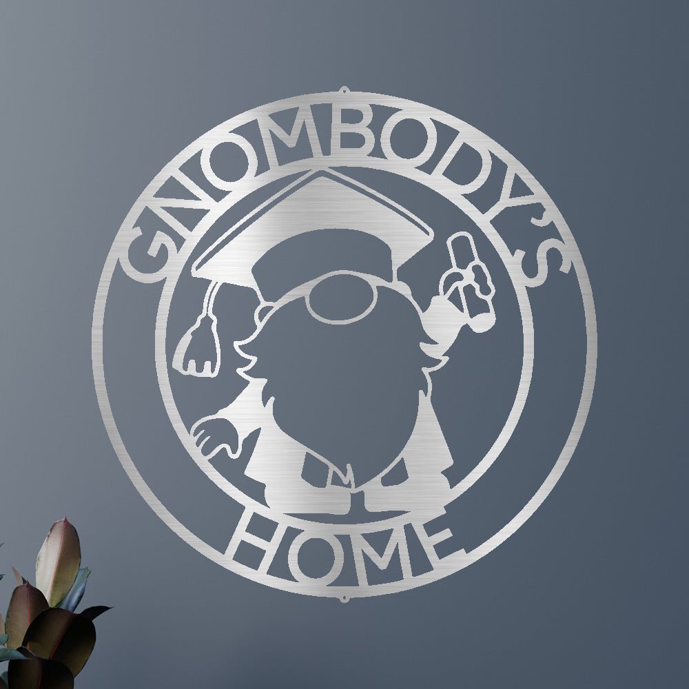 Gnome Graduation Gift Personalized Gifts - Custom Metal Sign