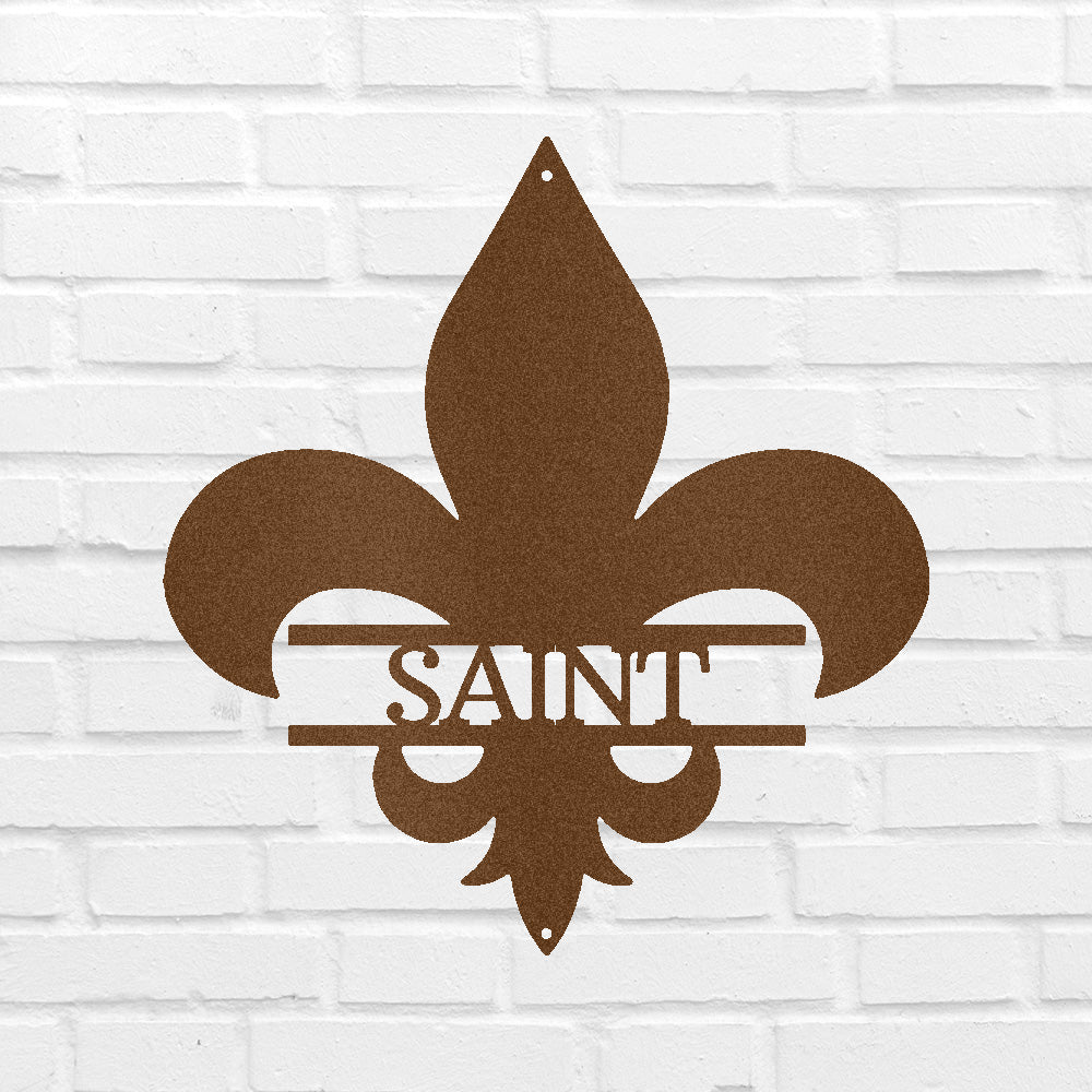 Classic Fleur De Lis Personalized Gifts - Custom Metal Sign