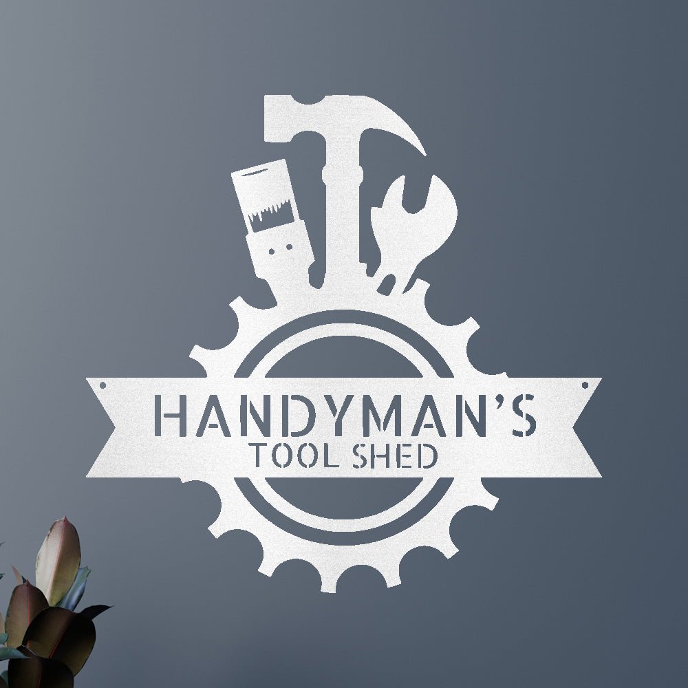 Handyman Shop Personalized Gifts - Custom Metal Sign