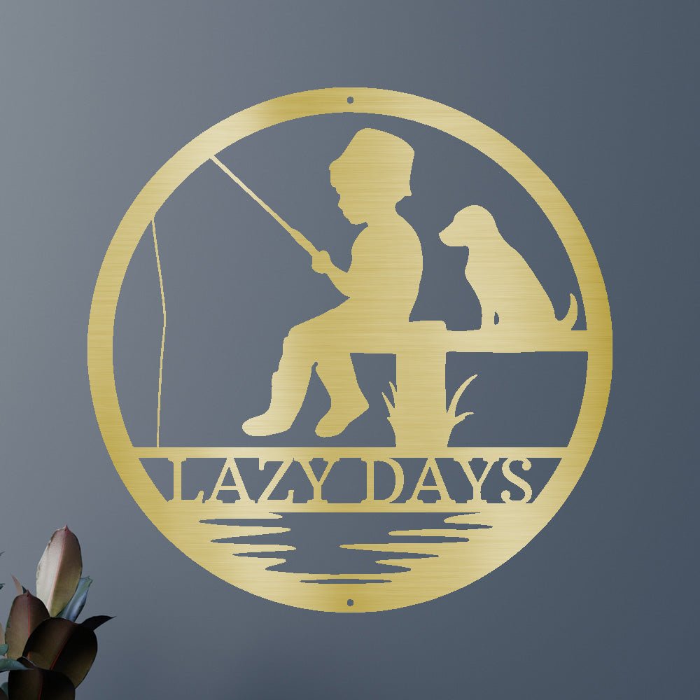 Little Fisher Personalized Gifts - Custom Metal Sign