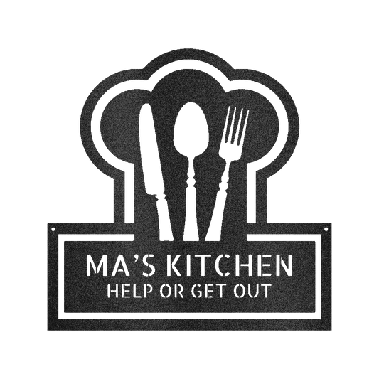 Ruler Of The Kitchen Personalized Gifts - Custom Metal Sign