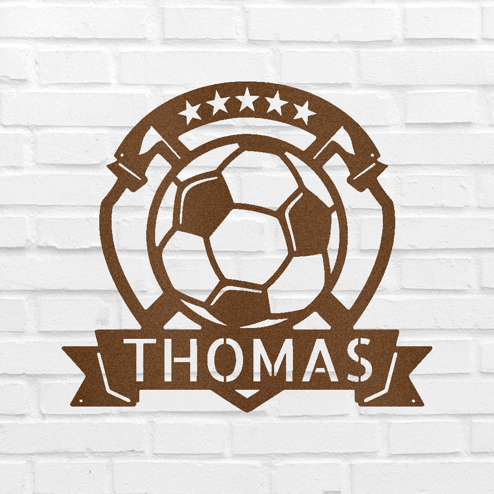 Soccer Plaque Personalized Gifts - Custom Metal Sign