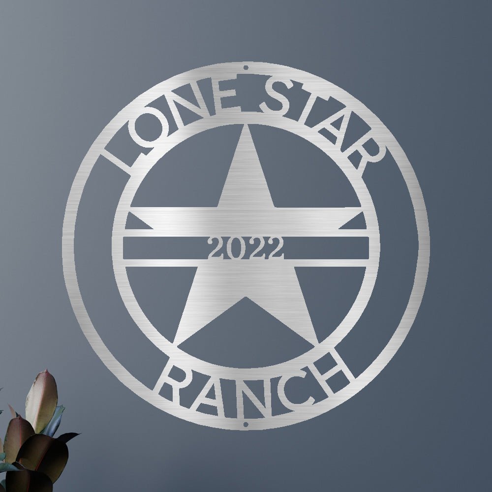 The Lone Star State Symbol Personalized Gifts - Custom Metal Sign