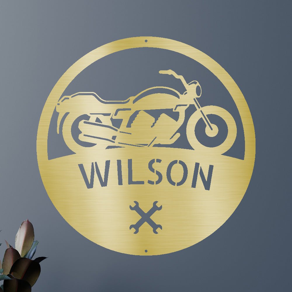 Motorcycle Personalized Gifts - Custom Steel Sign