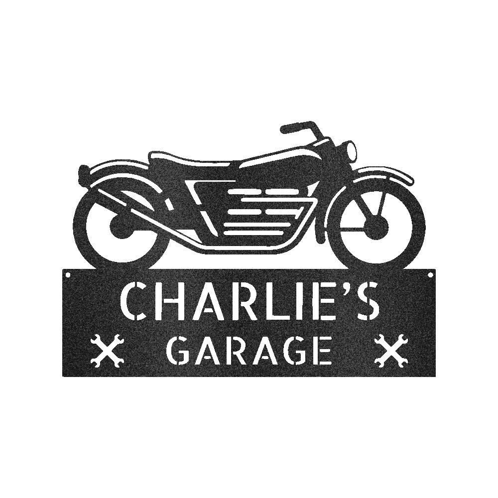Motorcycle Decor - Custom Steel Sign