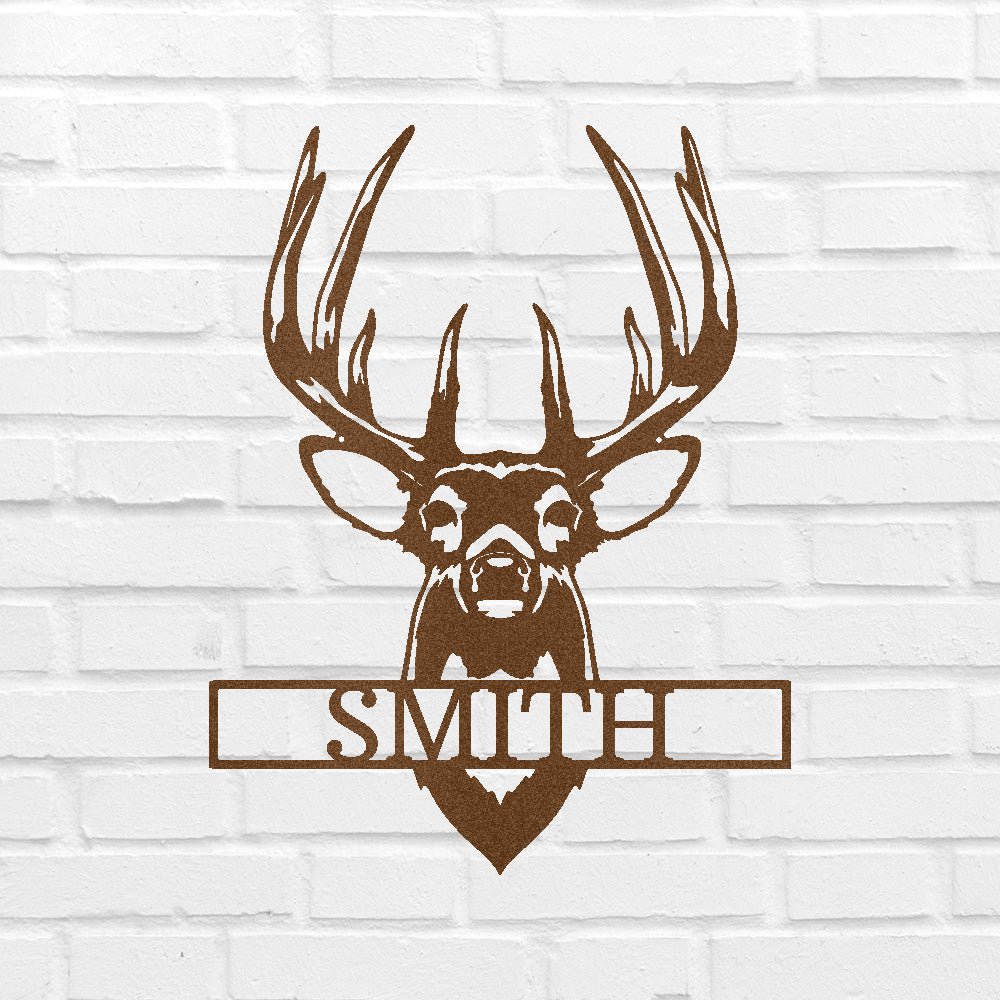 Buck Mount Deer Personalized Gifts - Custom Metal Sign