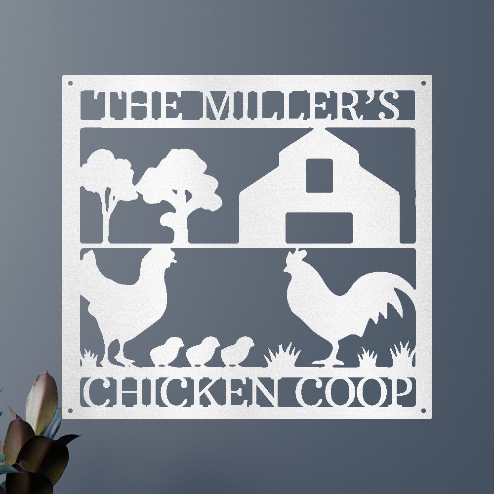 Chicken Coop Personalized Gifts - Custom Metal Sign