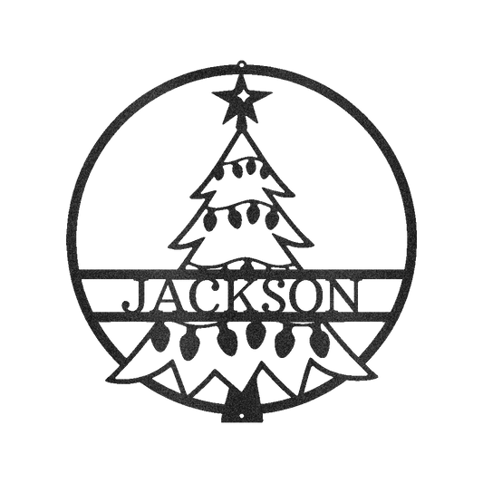 Christmas Tree Personalized Gifts - Custom Metal Sign