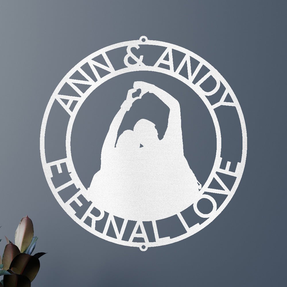 Couple Name Personalized Gifts - Custom Metal Sign, Anniversary/Wedding Gift