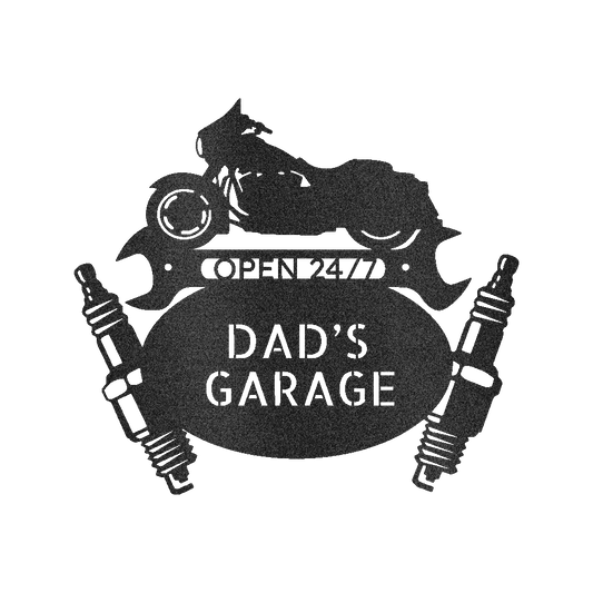 Dad Garage Sign - Custom Metal Sign, Gift For Father, Christmas Gift