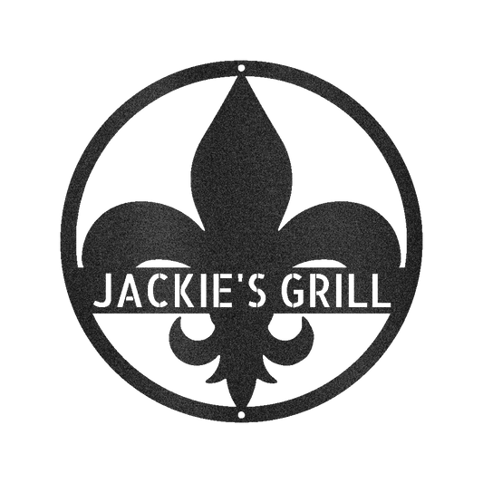 Fleur De Lis Personalized Gifts - Custom Metal Sign