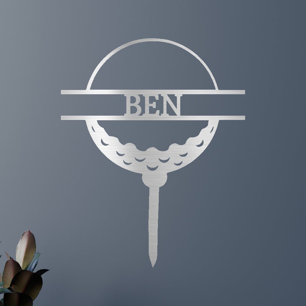 Golf Ball Personalized Gifts - Custom Metal Sign