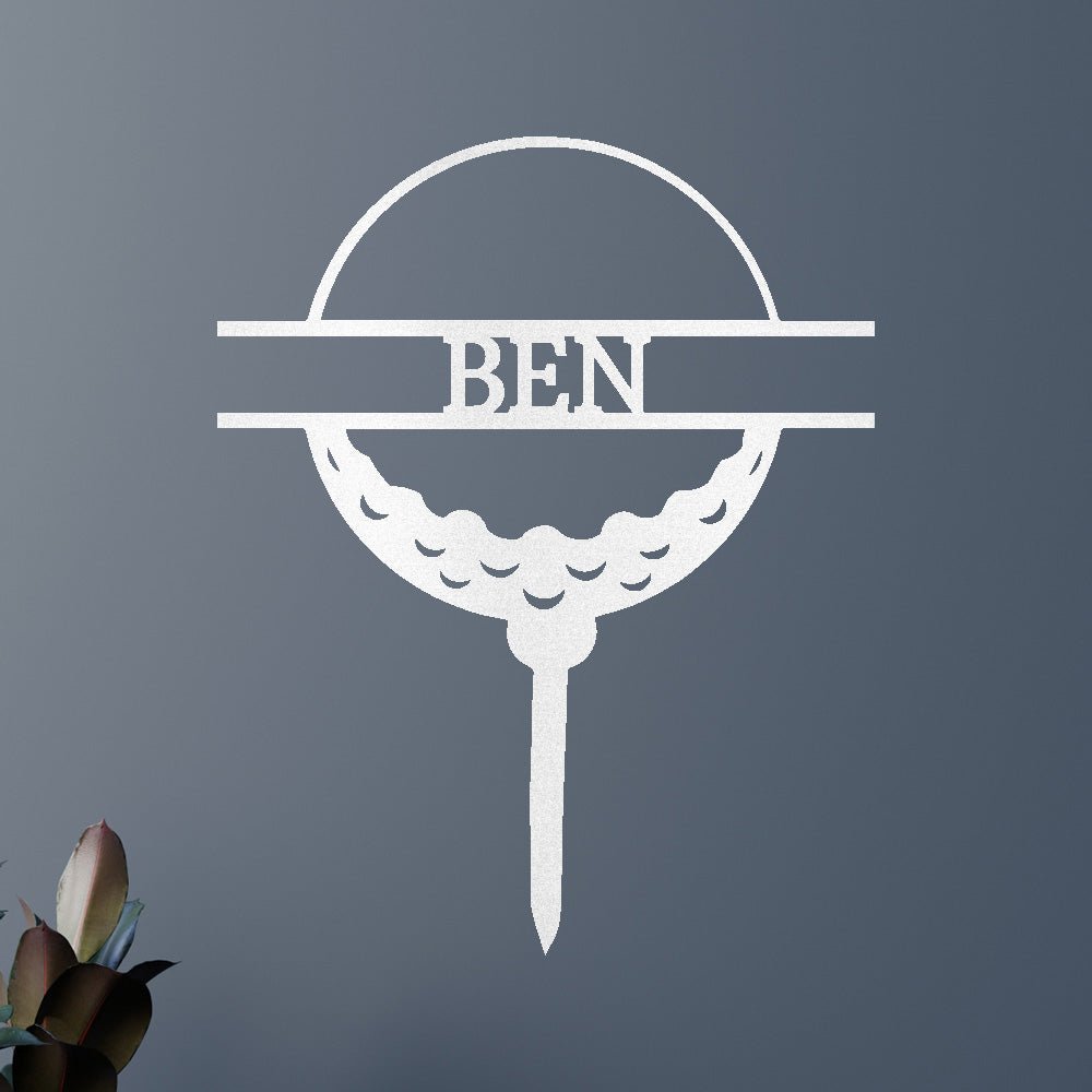 Golf Ball Personalized Gifts - Custom Metal Sign
