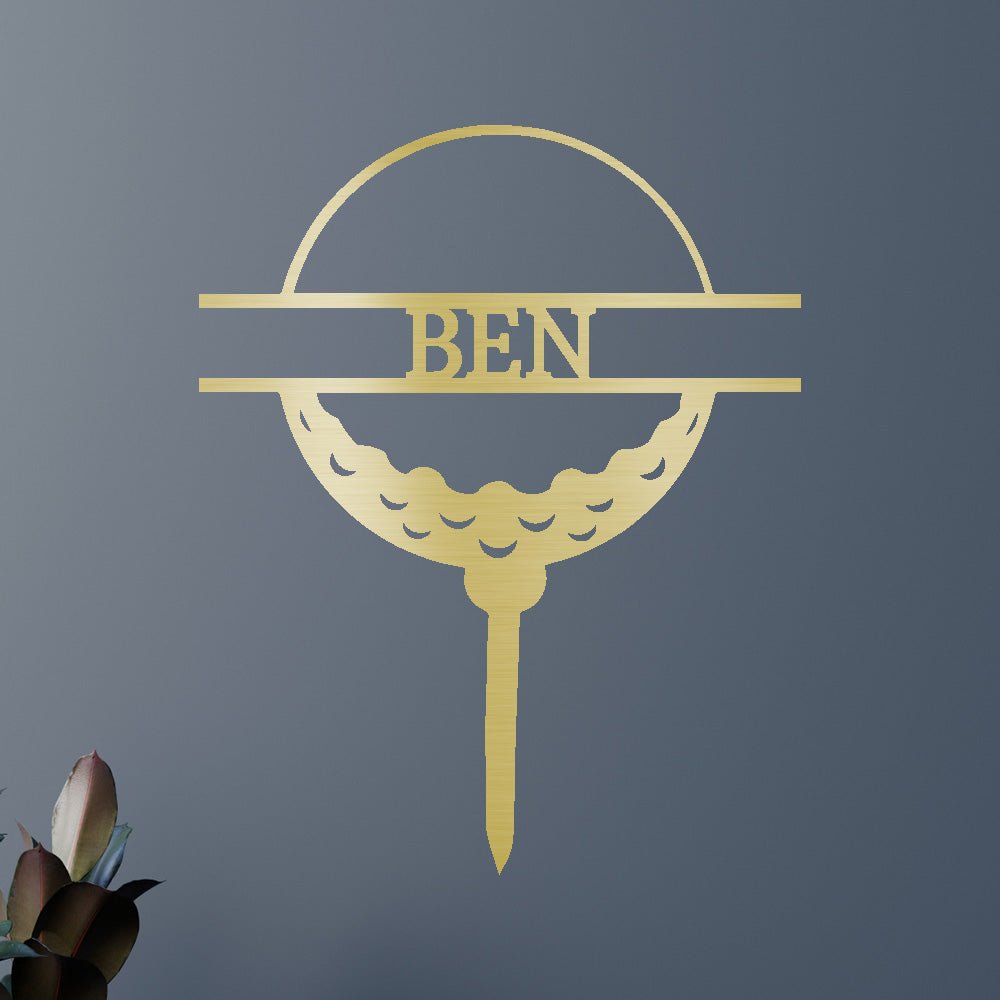 Golf Ball Personalized Gifts - Custom Metal Sign