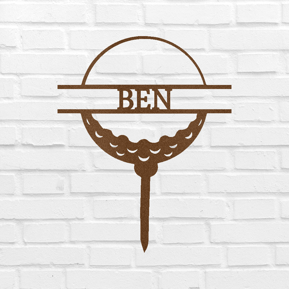 Golf Ball Personalized Gifts - Custom Metal Sign