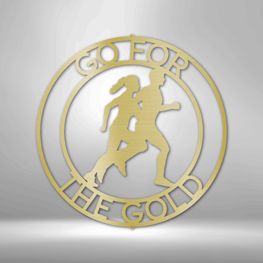 Cross Country Personalized Gifts - Custom Metal Sign for Marathon Runner