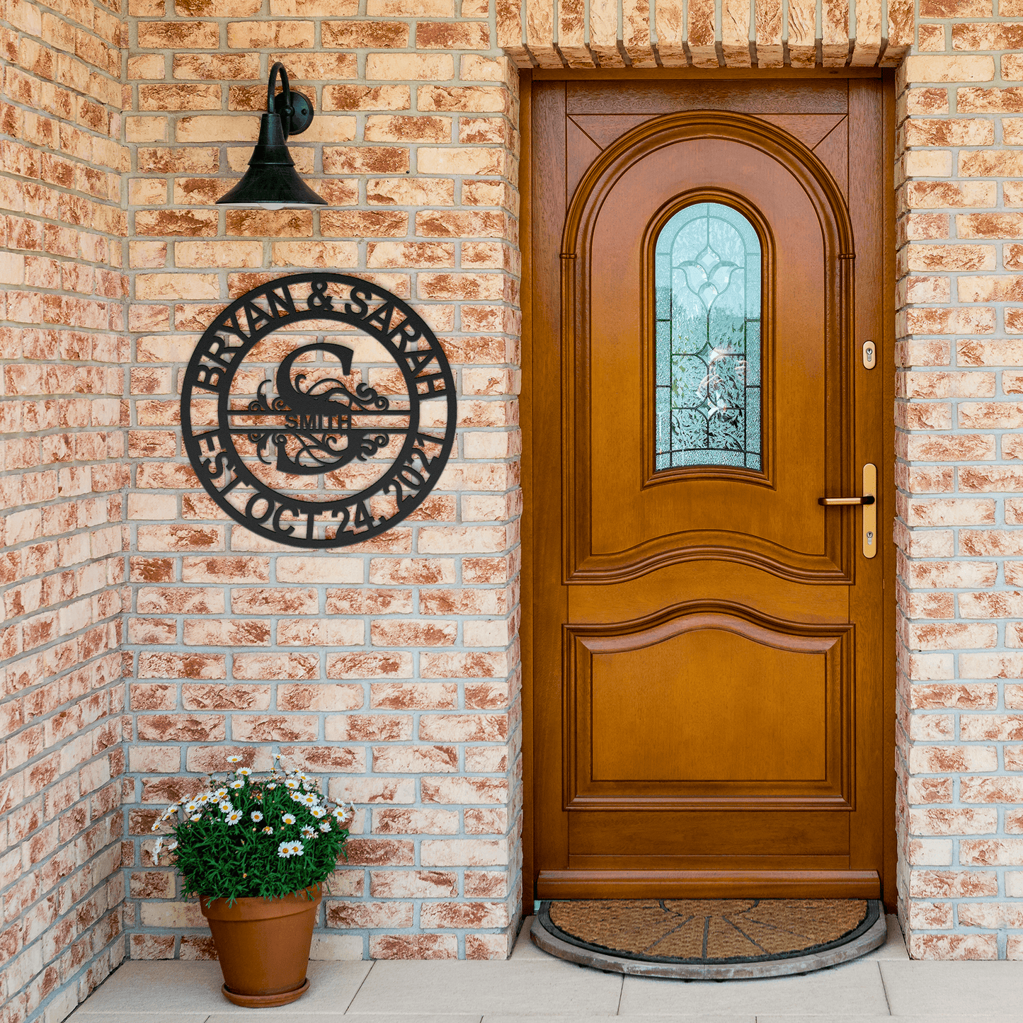 Name Sign - Custom Metal Sign, Split Letter, Wedding Gift