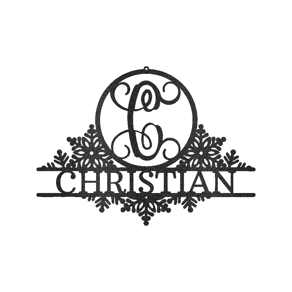 Snowfall Sign - Custom Metal Sign, Christmas Gift