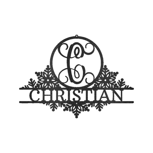 Snowfall Sign - Custom Metal Sign, Christmas Gift